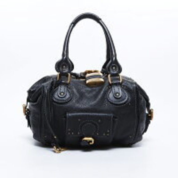 Chloe Handbags - Chloe Paddington Leather Shoulder Bag Black